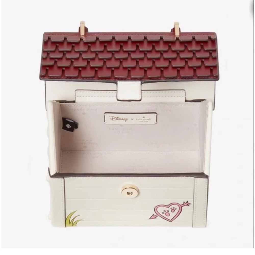 KATE SPADE DISNEY X KATE SPADE LADY & THE TRAMP DOG HOUSE CROSSBODY ~ NWT - Picture 7 of 14